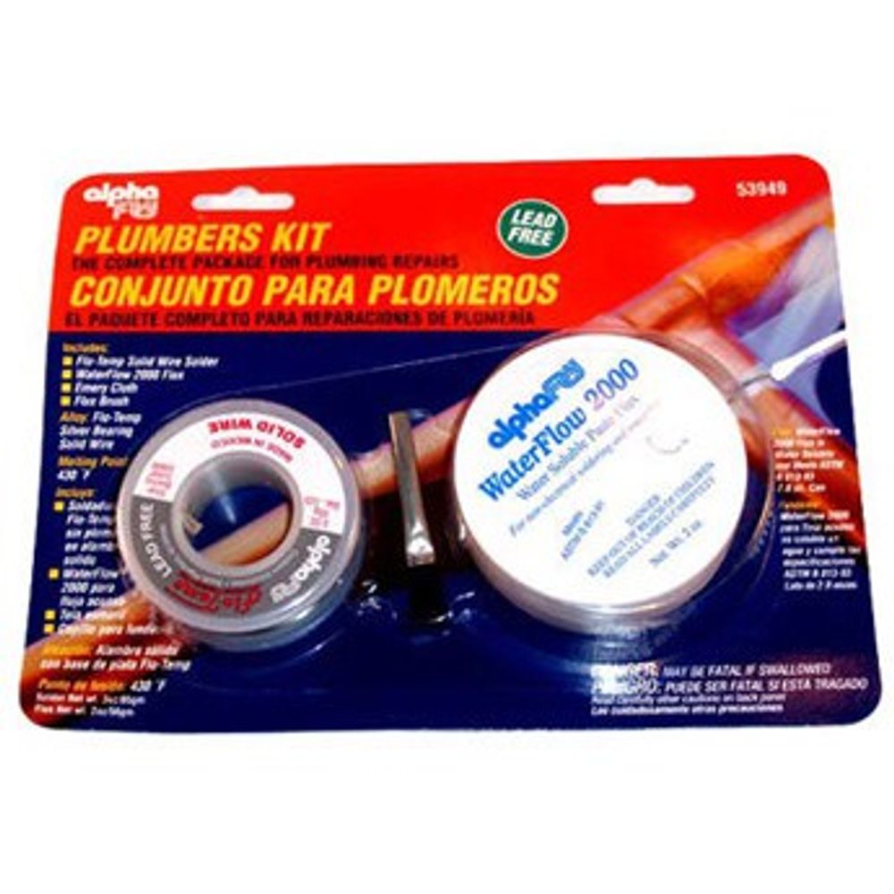 Alpha Metals Lead-Free Plumbing Solder Kit