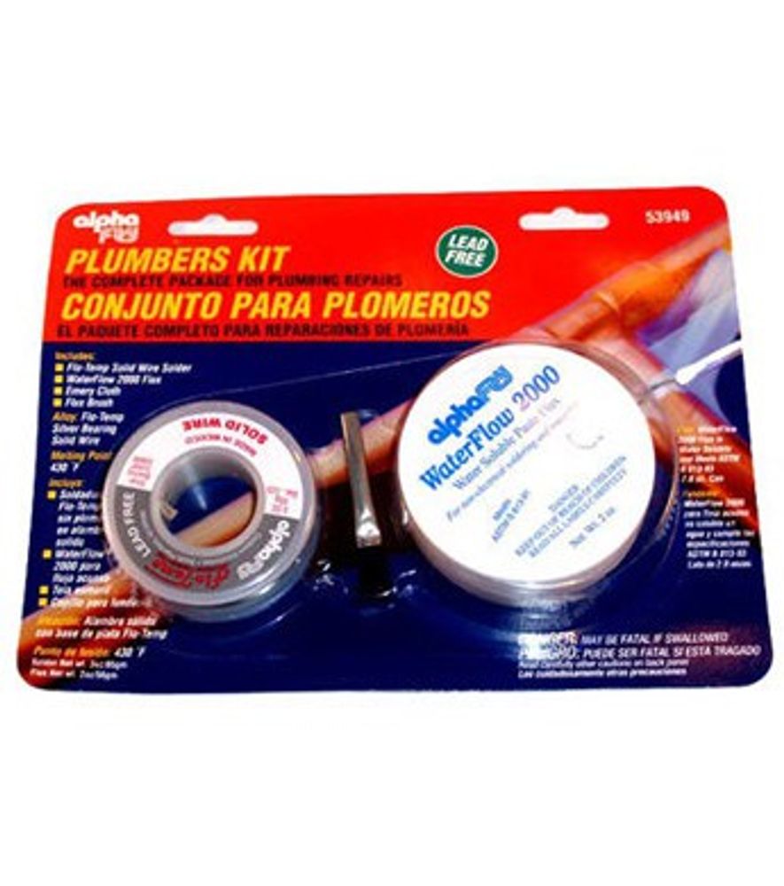 Alpha Metals Lead-Free Plumbing Solder Kit