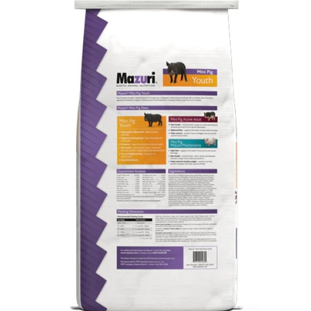 Mazuri, Mini Pig Youth, 25 lb