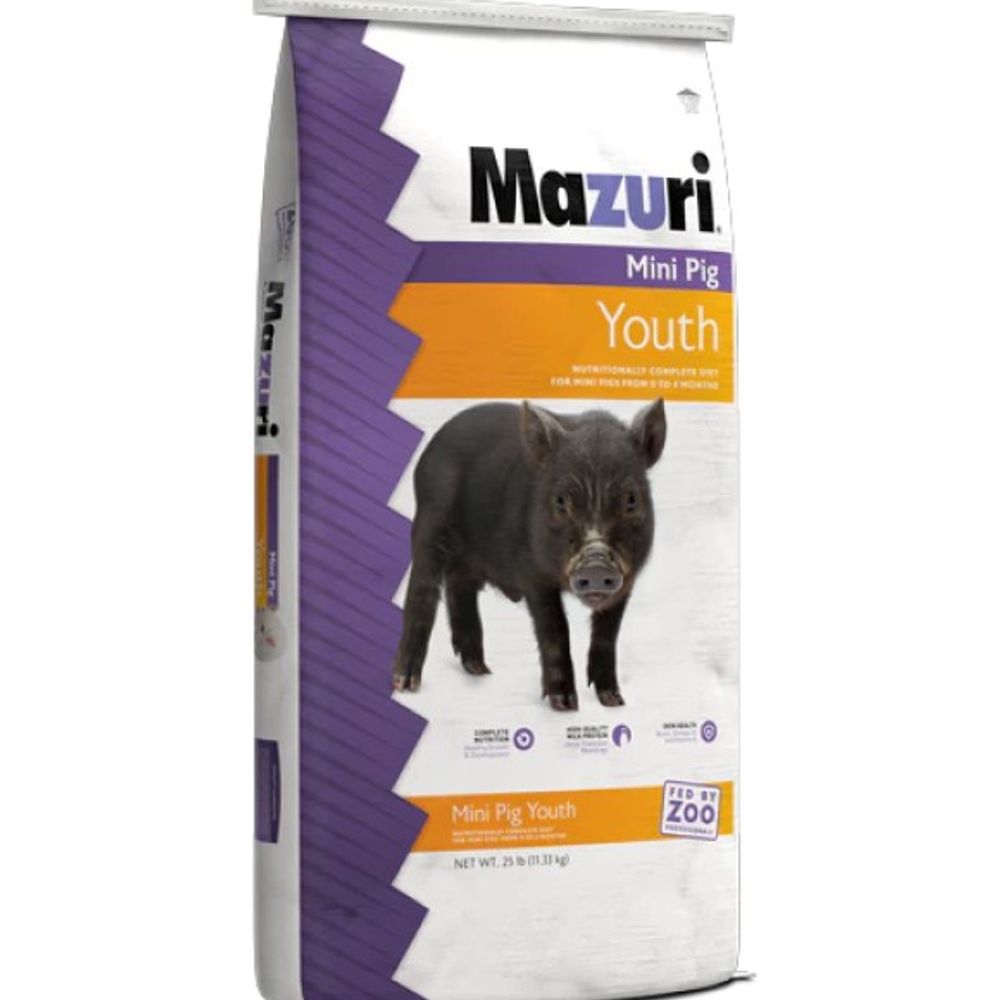 Mazuri, Mini Pig Youth, 25 lb