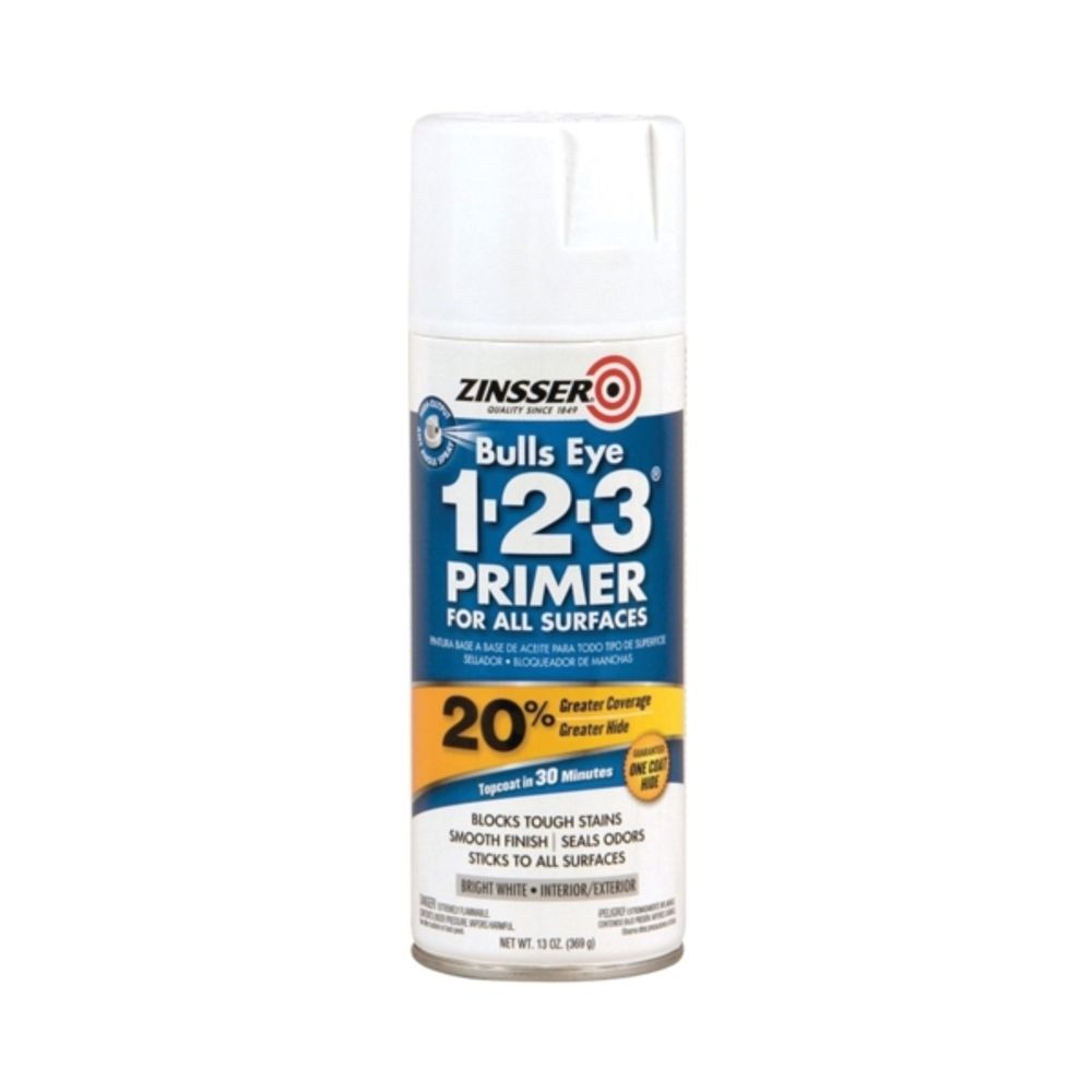 Zinsser Bulls Eye 1-2-3 Aerosol Spray Primer Sealer, 13 oz.