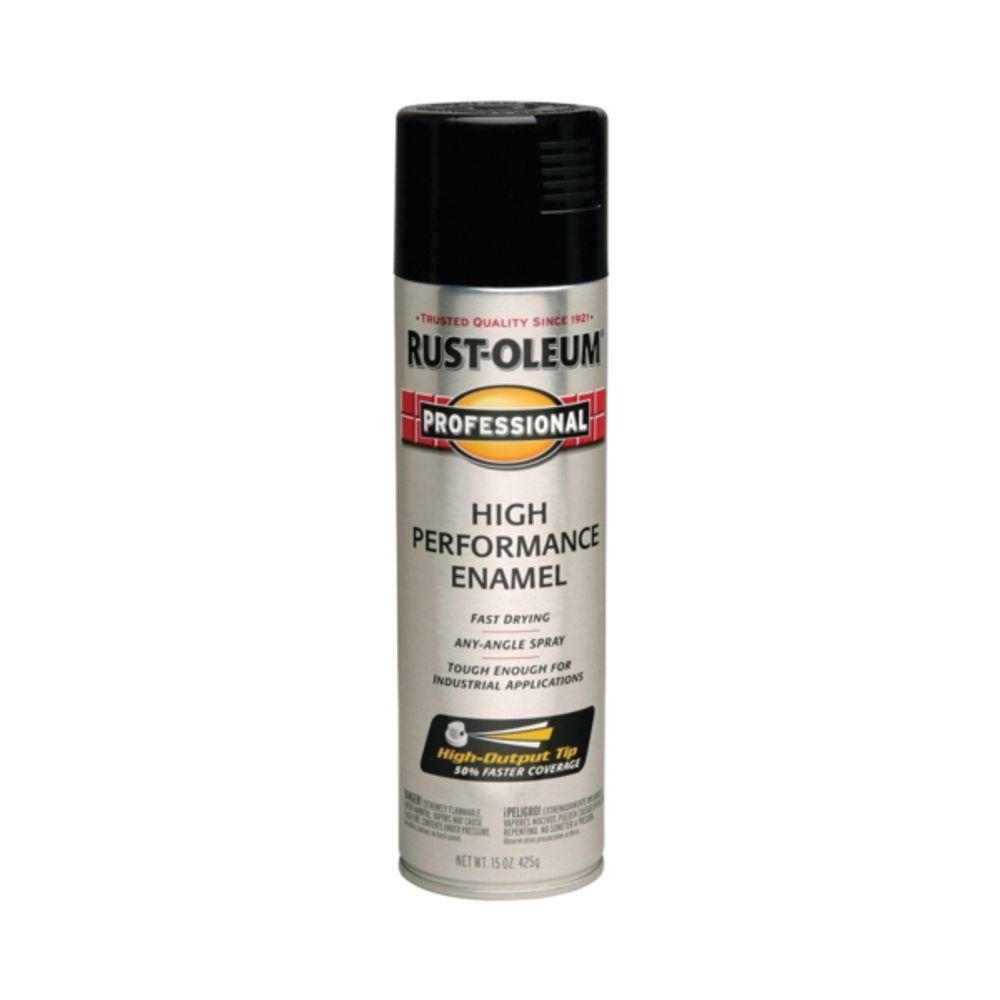 Rust-Oleum Fast Dry Professional Spray Enamel, Black, 15 oz.