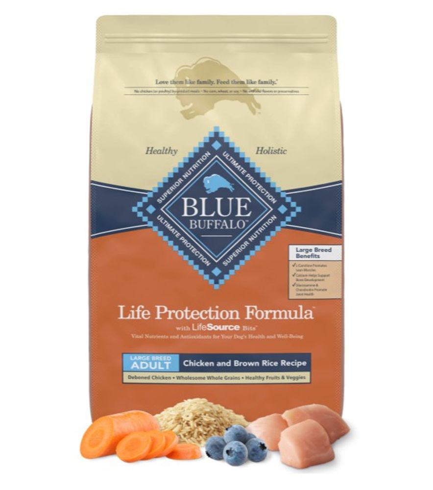 Blue Buffalo, Life Protection Formula Chicken & Brown Rice Large Breed Dog Food, 30 lb