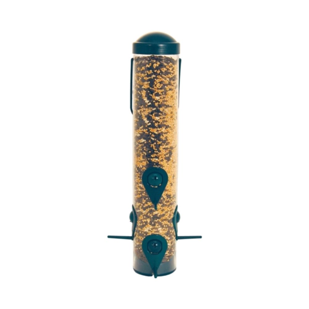 Audubon Dual Port Plastic Wild Bird & Finch Tube Feeder, 1.25 lb. Capacity