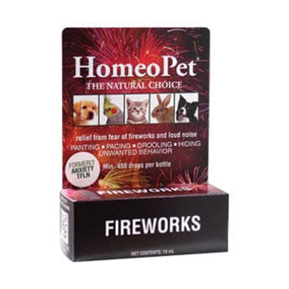 HomeoPet, Anxiety Fireworks, 15 ml.
