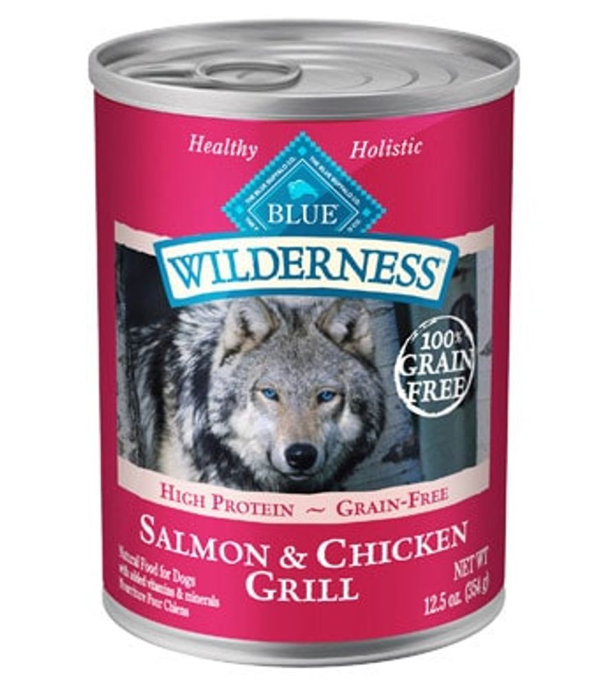 Blue Buffalo, Wilderness Salmon Canned Dog Food, 12.5 oz