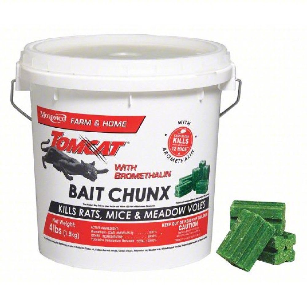 Tomcat, Rat & Mouse with Bromethalin Bait Chunx, 4 lb
