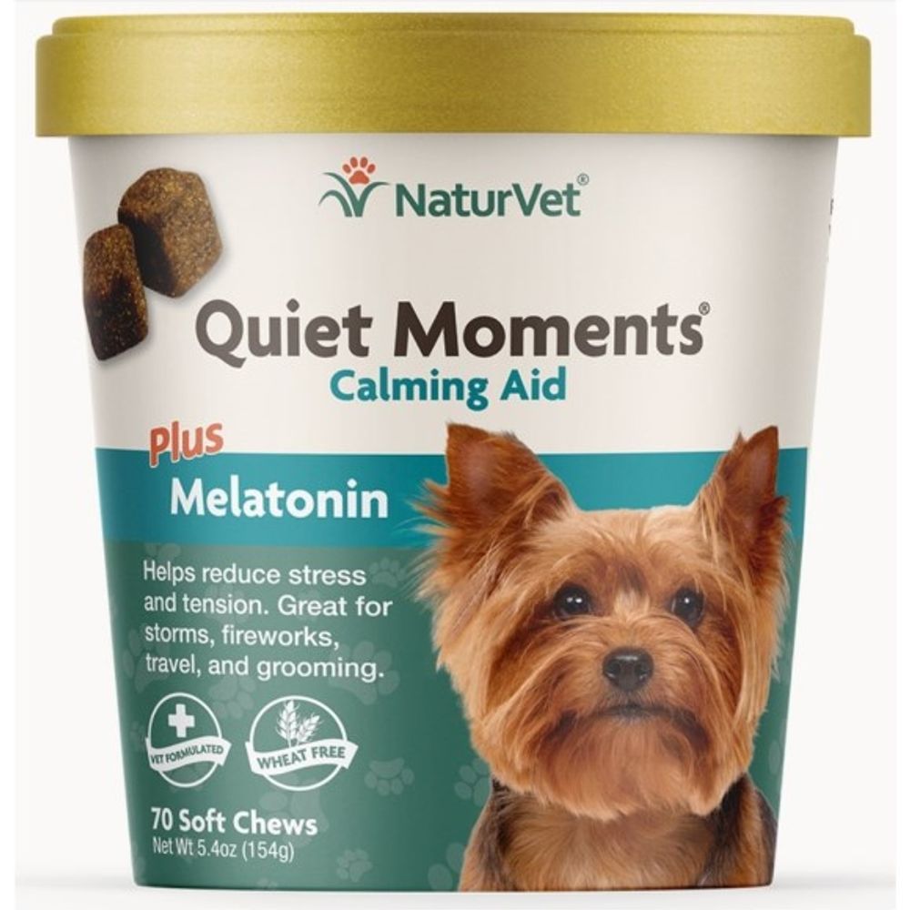NaturVet, Quiet Moments Calming Aid Soft Chews, 70 ct