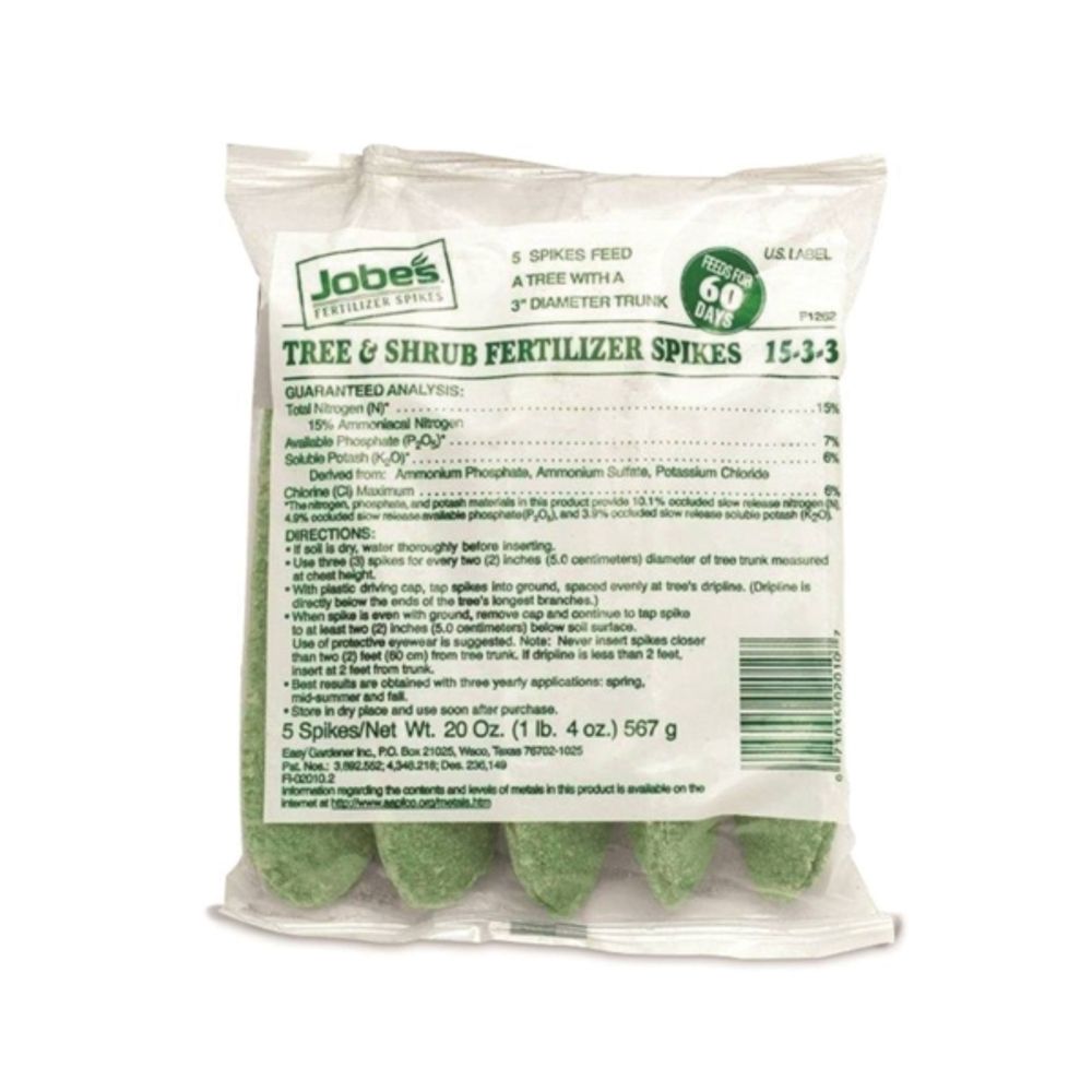Tree & Shrub Fertilizer Spikes, 15-3-3, 5 pk.