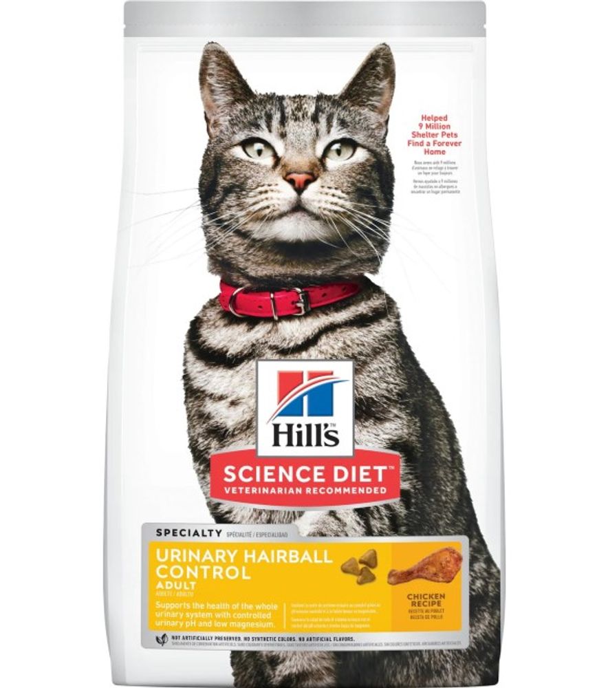 Science Diet, Adult Urinary Hairball Control Chicken Recipe Cat Food