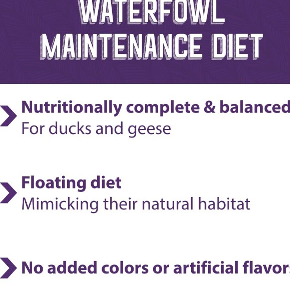 Mazuri, Waterfowl Maintenance Diet
