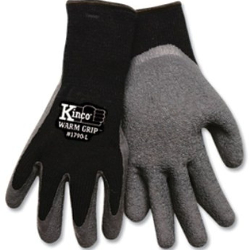 Kinco Thermal Lined Dipped Black Gloves