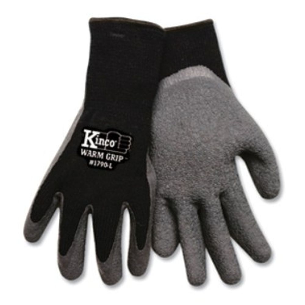 Kinco Thermal Lined Dipped Black Gloves
