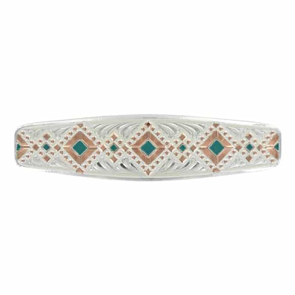 Montana Silversmiths, Two Tone Southwestern Beats Barrette, BA3713TQ