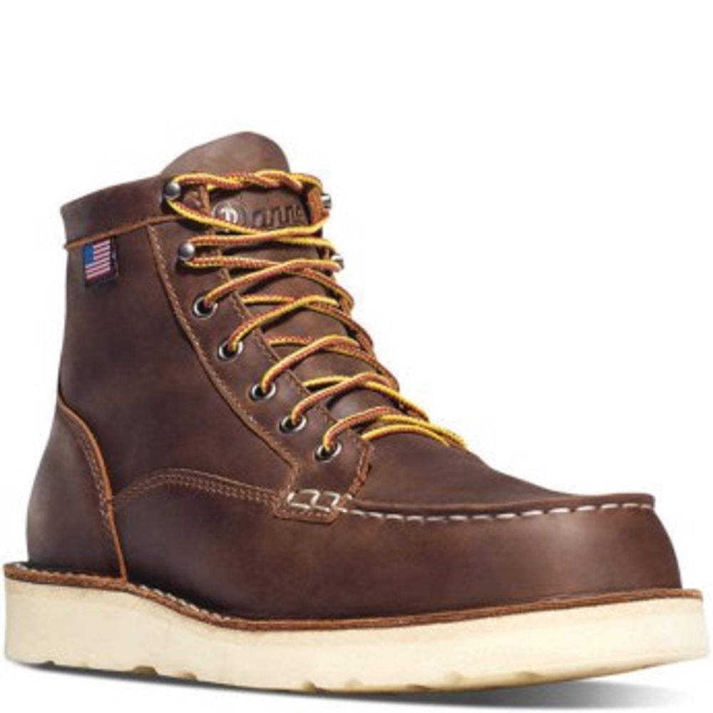 Danner, Men's 6" Brown Bull Run Moc Toe Boot, 15563