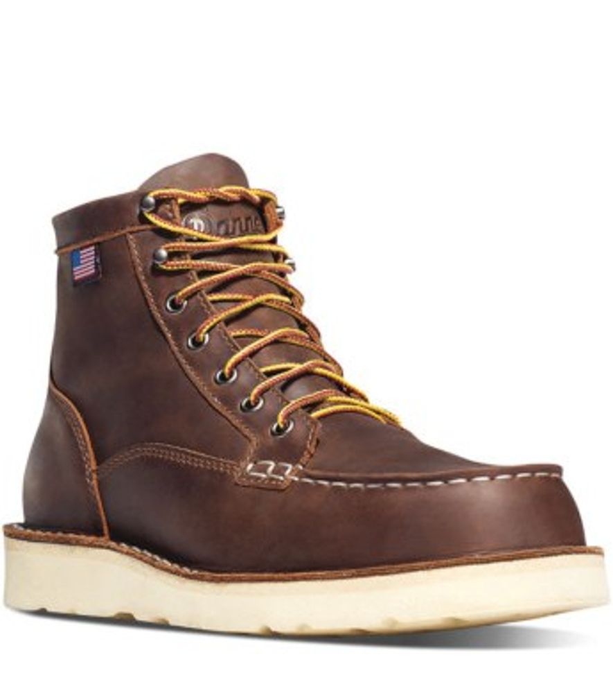 Danner, Men's 6" Brown Bull Run Moc Toe Boot, 15563