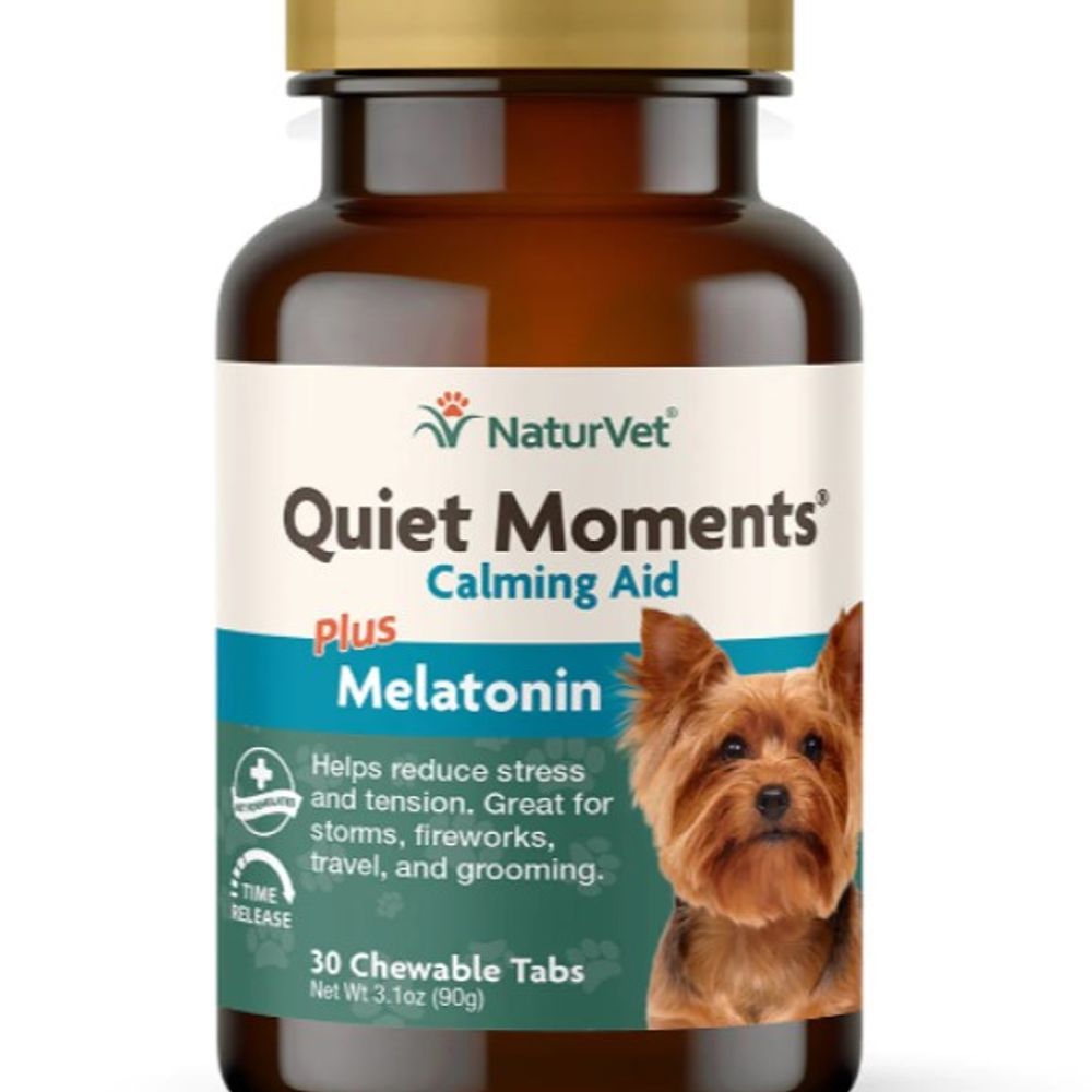 NaturVet, Quiet Moments Calming Aid Tablets for Dogs, 30 ct.
