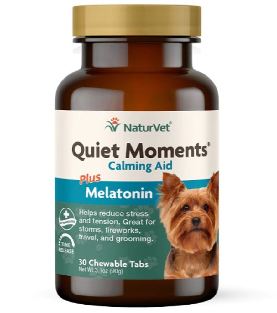 NaturVet, Quiet Moments Calming Aid Tablets for Dogs, 30 ct.