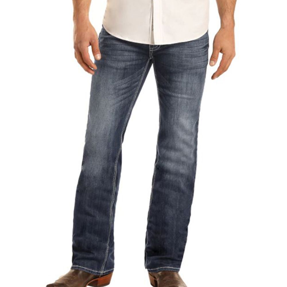  Rock & Roll, Men's Regular Fit Stretch Straight Jean, M1P3473