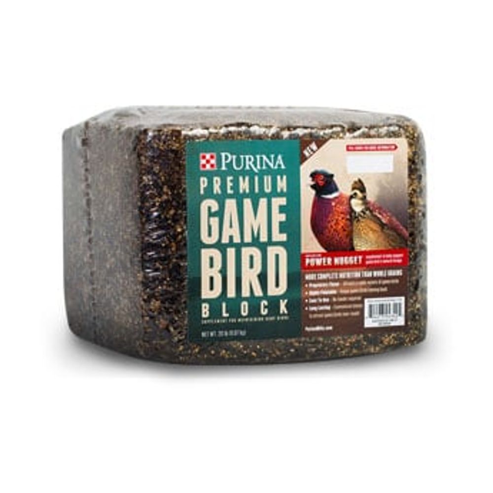 Purina, Premium Game Bird Block, 20 lb