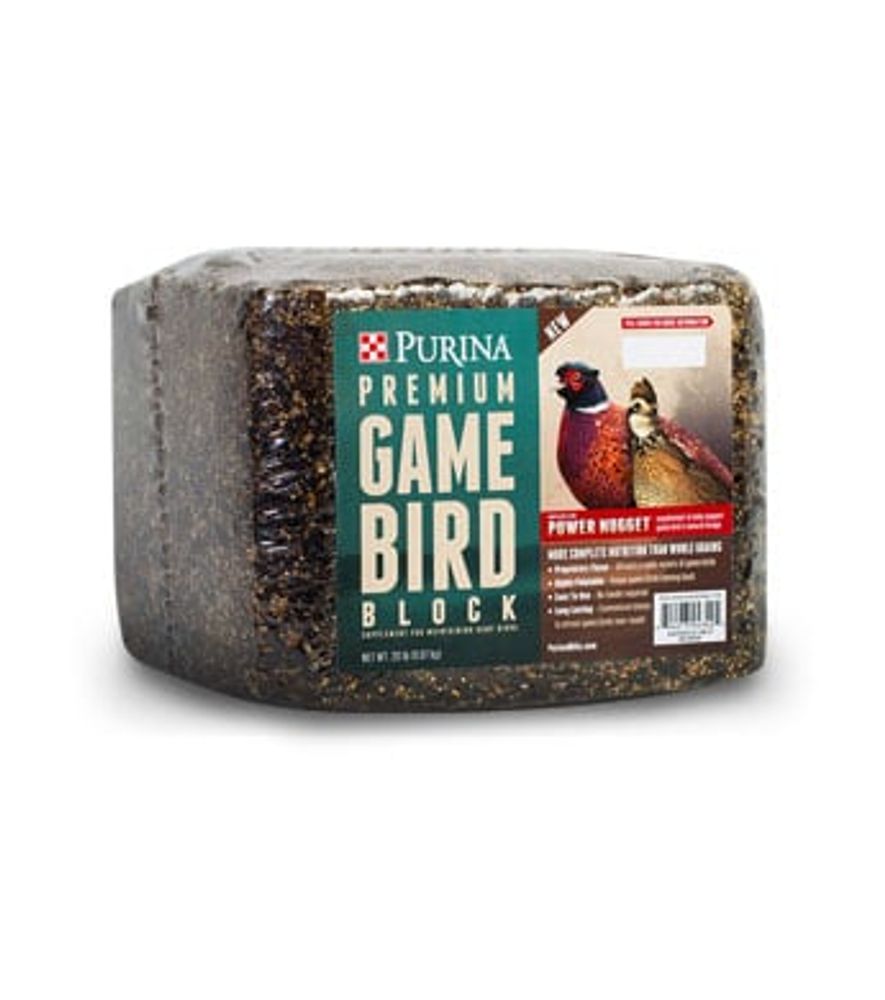 Purina, Premium Game Bird Block, 20 lb