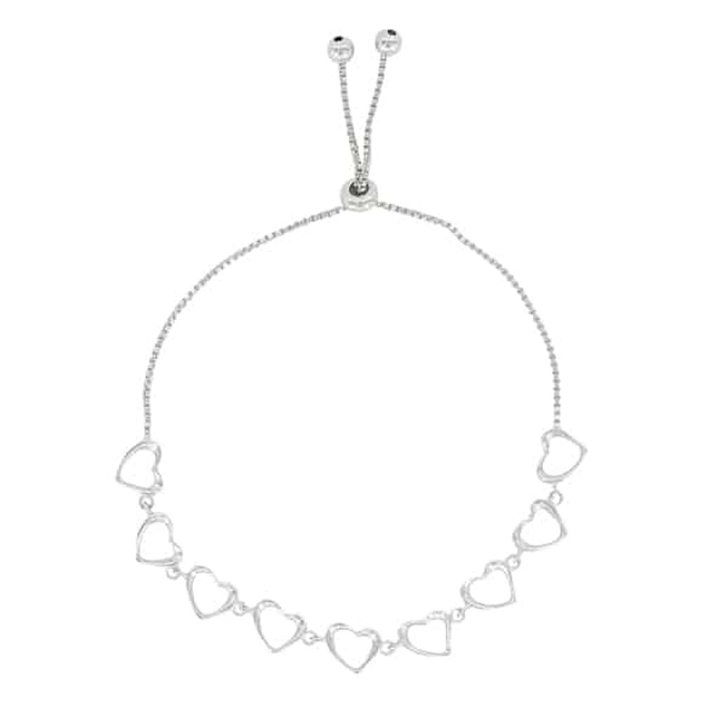 Montana Silversmiths Hearts on the Line Bolo Bracelet, BC3872