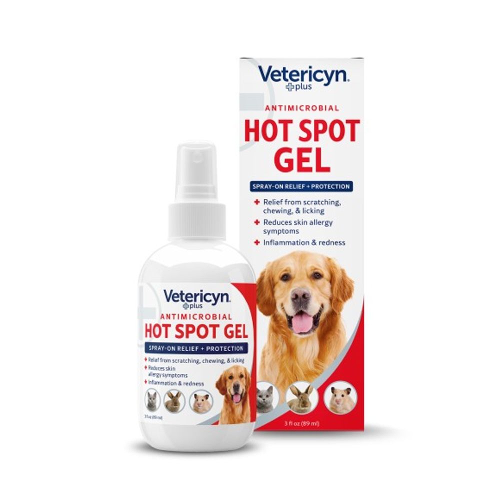 Vertericyn, Plus Dog Hot Spot Antimicrobial Gel Spray, 3 oz