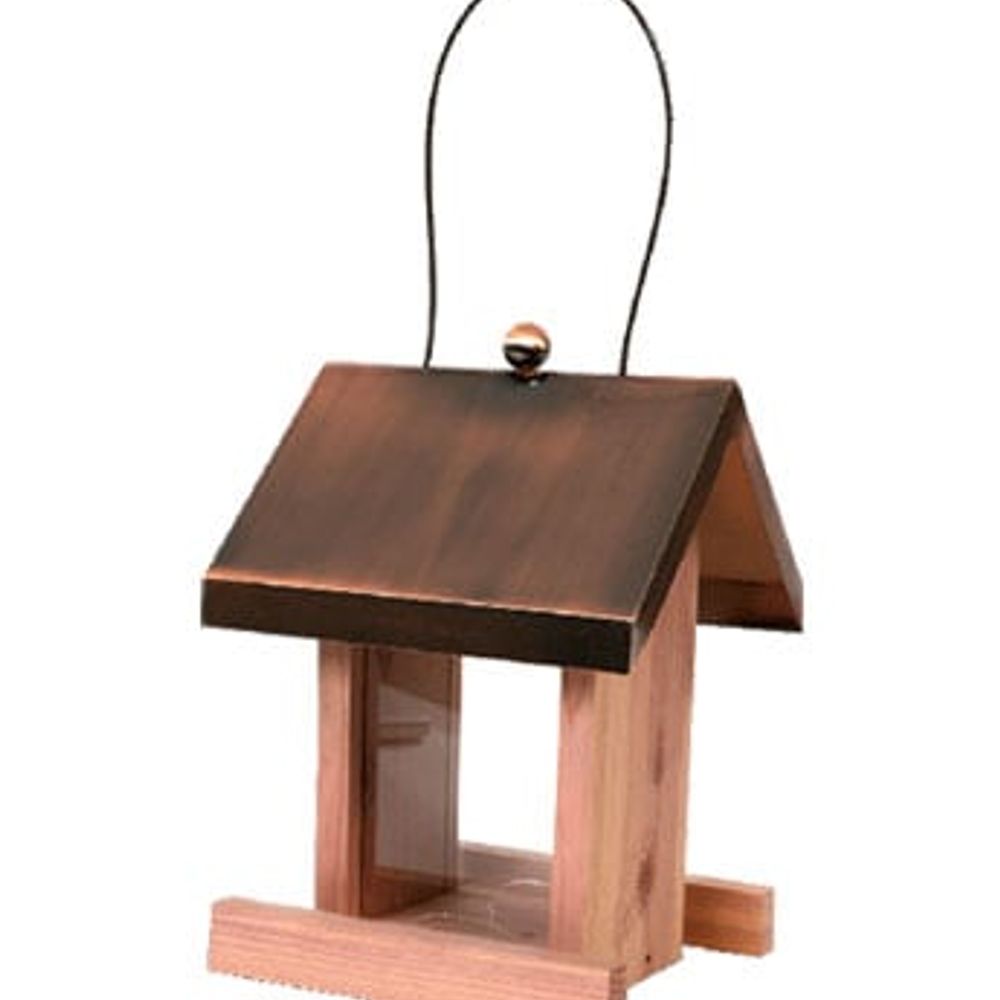 Pennington Cedar Copper Roof Villa Bird Feeder