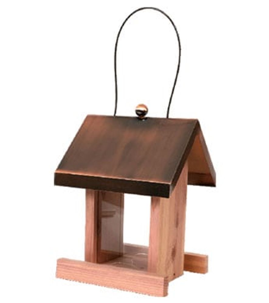 Pennington Cedar Copper Roof Villa Bird Feeder