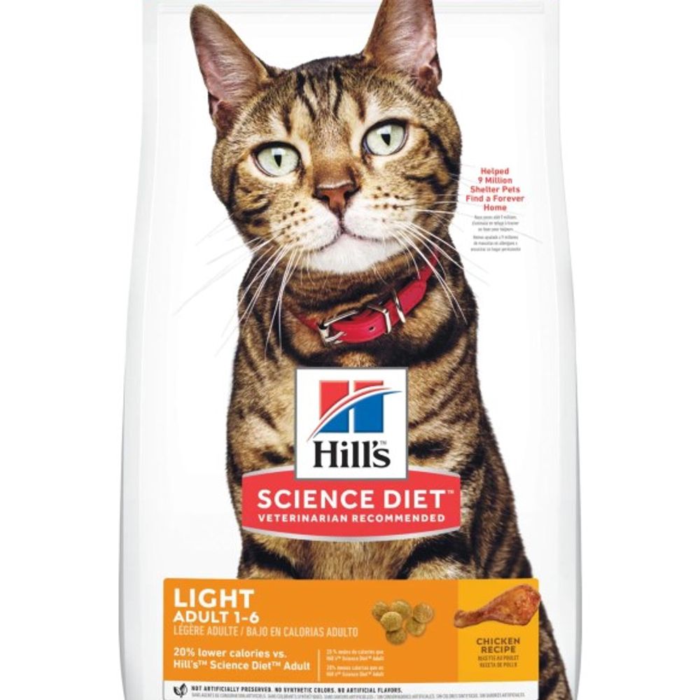 Science Diet, Adult Light Chicken Recipe Cat Food, 16 lb