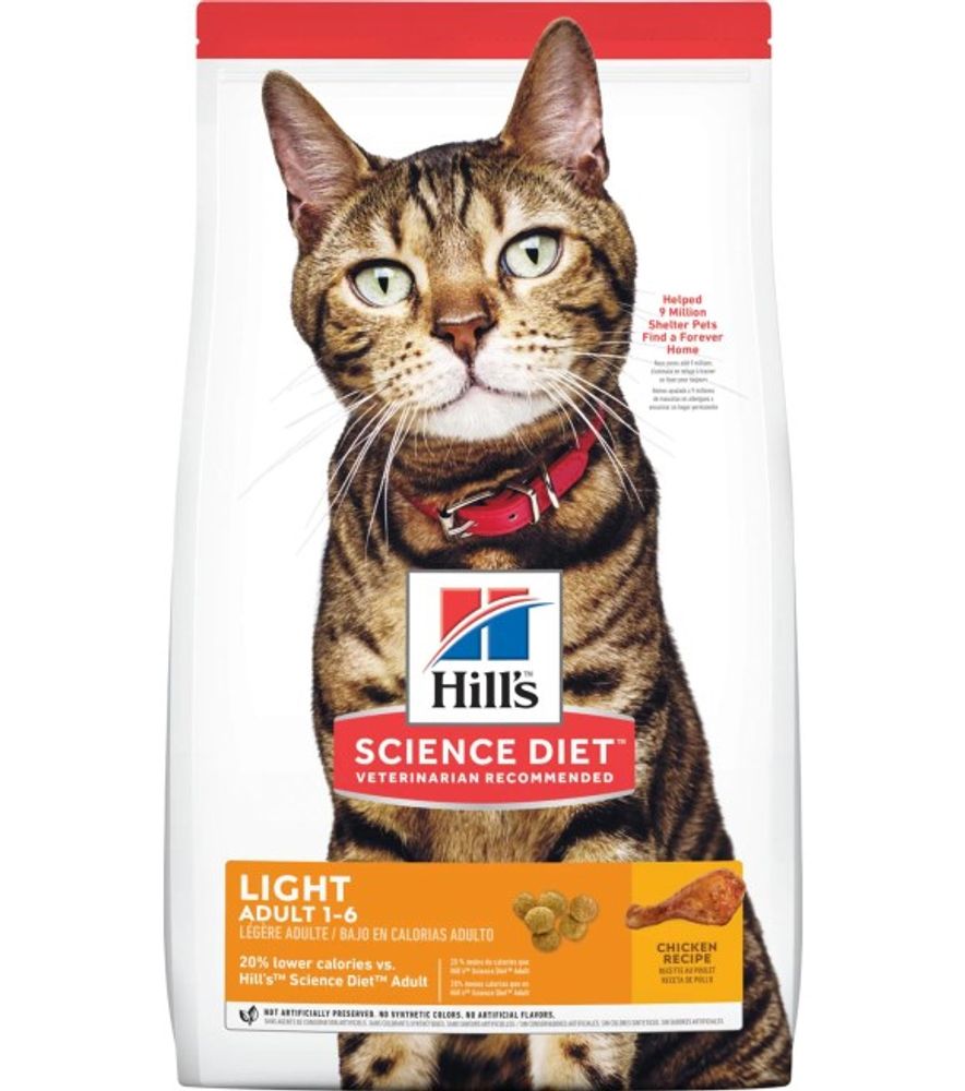Science Diet, Adult Light Chicken Recipe Cat Food, 16 lb
