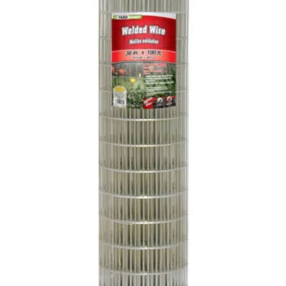 36 in X 100 ft Galvanized Welded Wire Fence, 14 GA