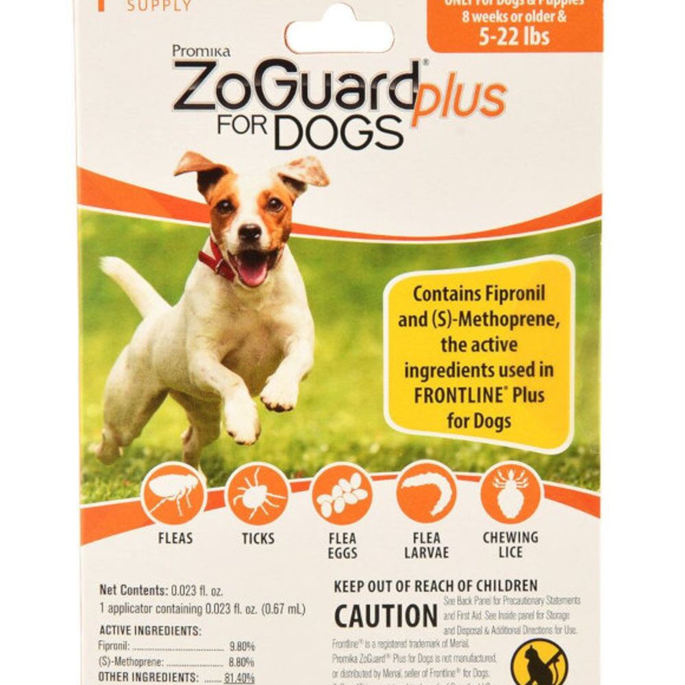 Promika ZoGuard, Spot on Flea & Tick Treatment for Dogs, 3pk