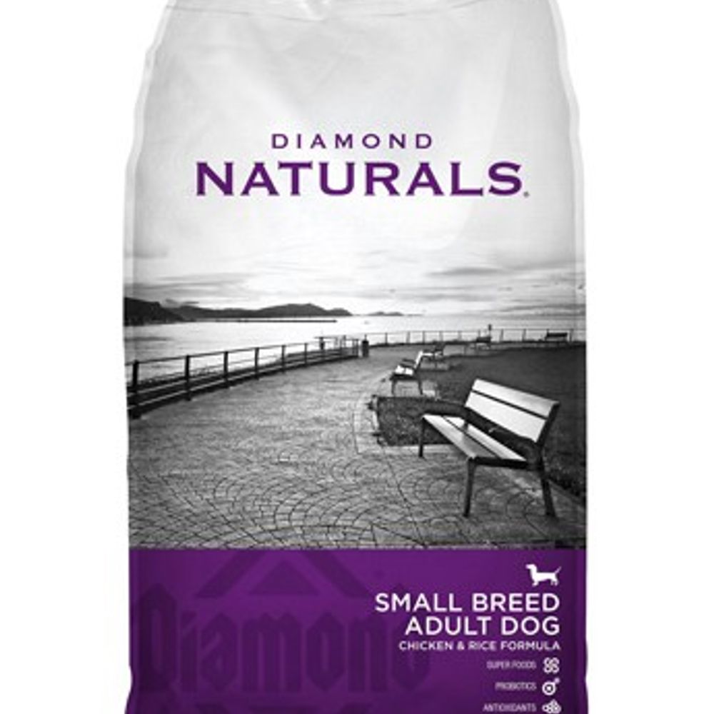 Diamond Naturals, Small Breed Chicken & Rice Dog Food, 18 lb
