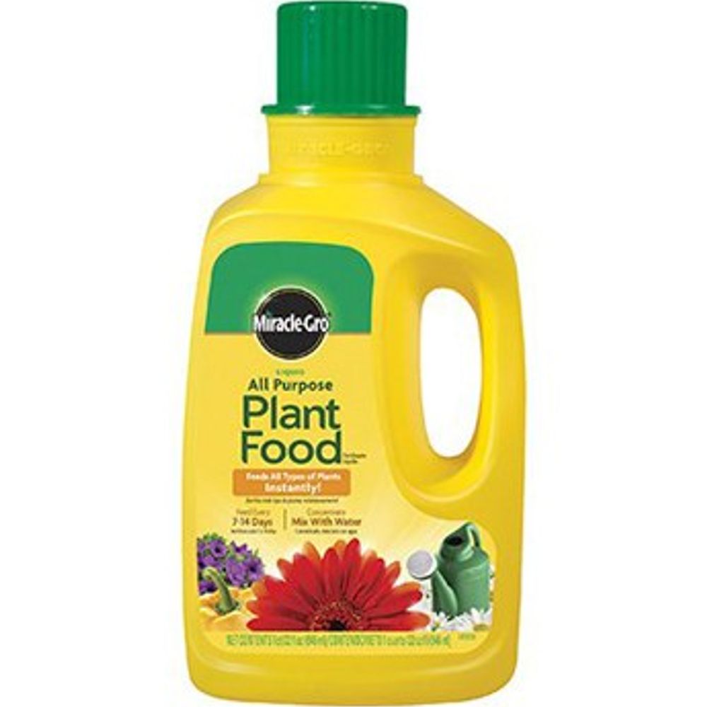 Miracle-Gro Liquid All-Purpose Plant Food, 12-4-8, Concentrate 1 qt.