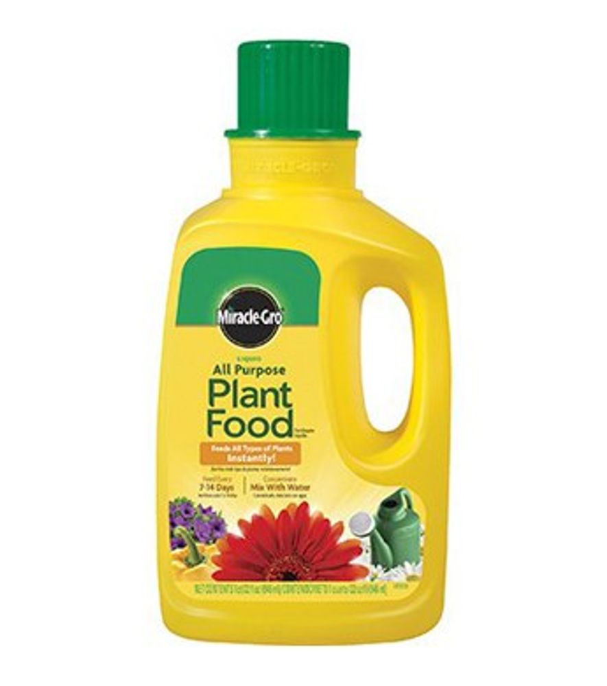 Miracle-Gro Liquid All-Purpose Plant Food, 12-4-8, Concentrate 1 qt.