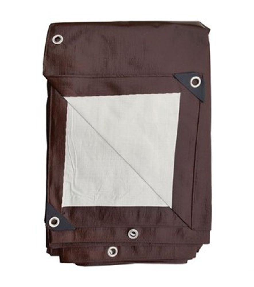 Cover All Heavy Duty Brown/White Tarp 15' x 30'