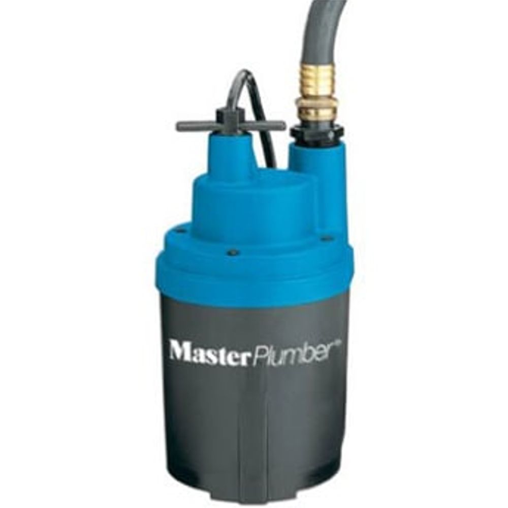 Master Plumber Smart Geyser Automatic Submersible Utility Pump, .25 HP, 1,800 GPH