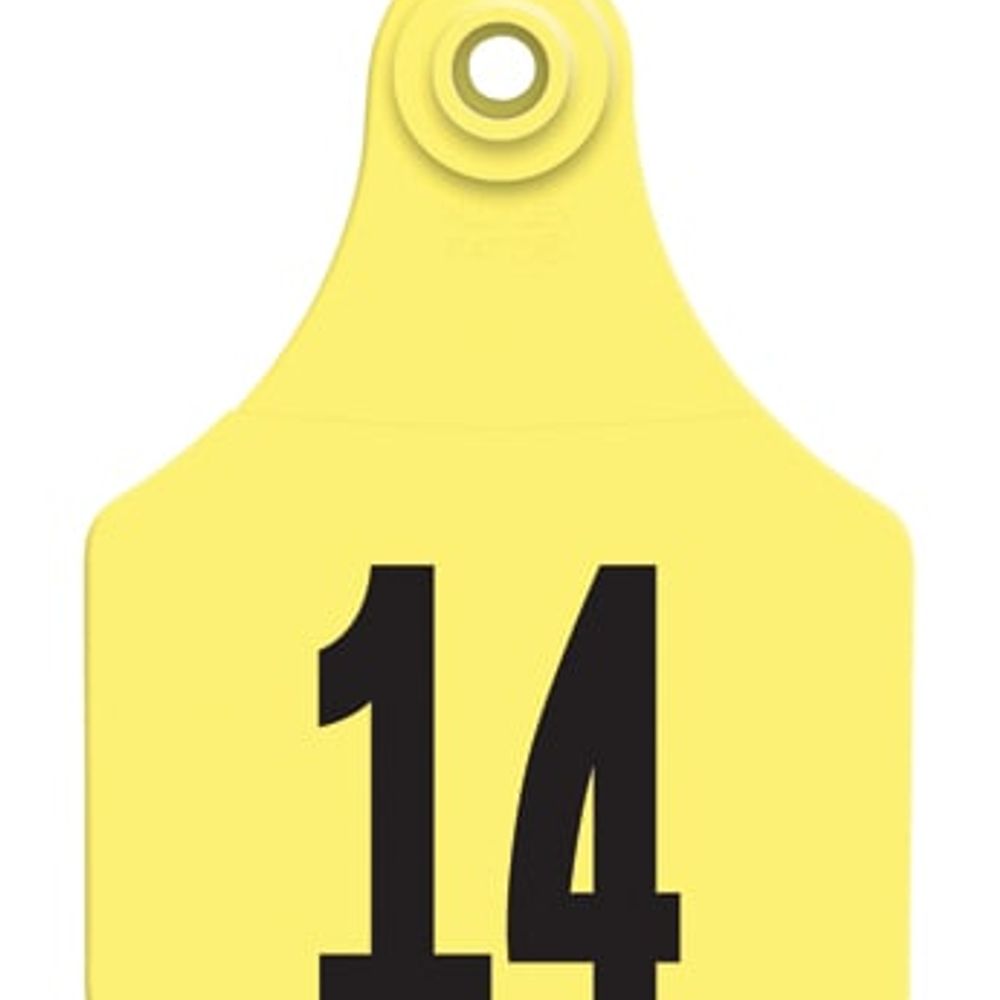 Allflex Cattle Ear Tags W/Buttons, #1-25, Large