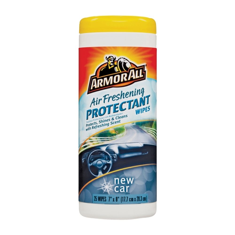 Armor All Air Freshening Car Protectant Wipes, New Car Scent, 25 ct.