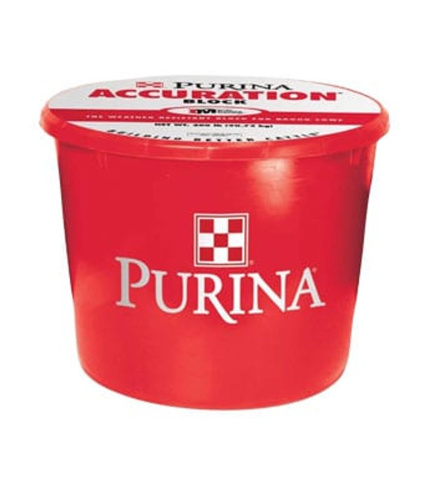 Purina, Accuration Hi-Fat Protein Tub for Cattle, 200 lb