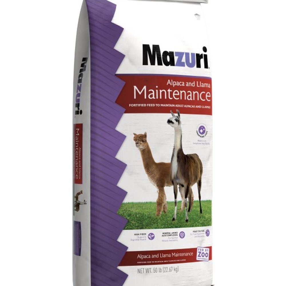 Mazuri, Alpaca & Llama Maintenance Diet, 50 lb