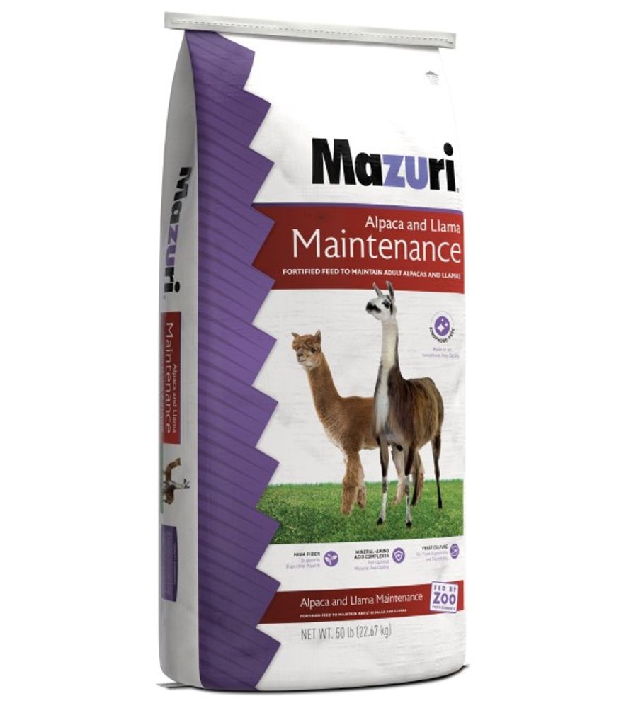 Mazuri, Alpaca & Llama Maintenance Diet, 50 lb