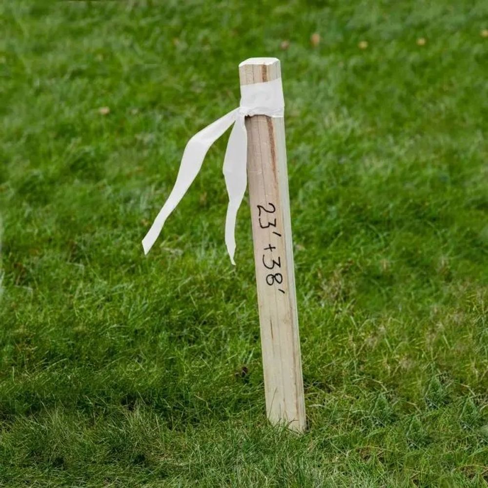 C.H Hanson, White Flagging Tape, 300 ft