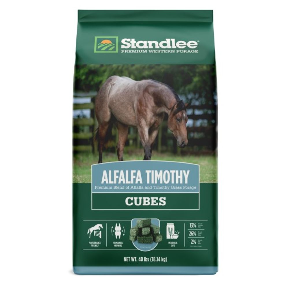 Standlee, Premium Alfalfa Timothy Cubes, 40 lb