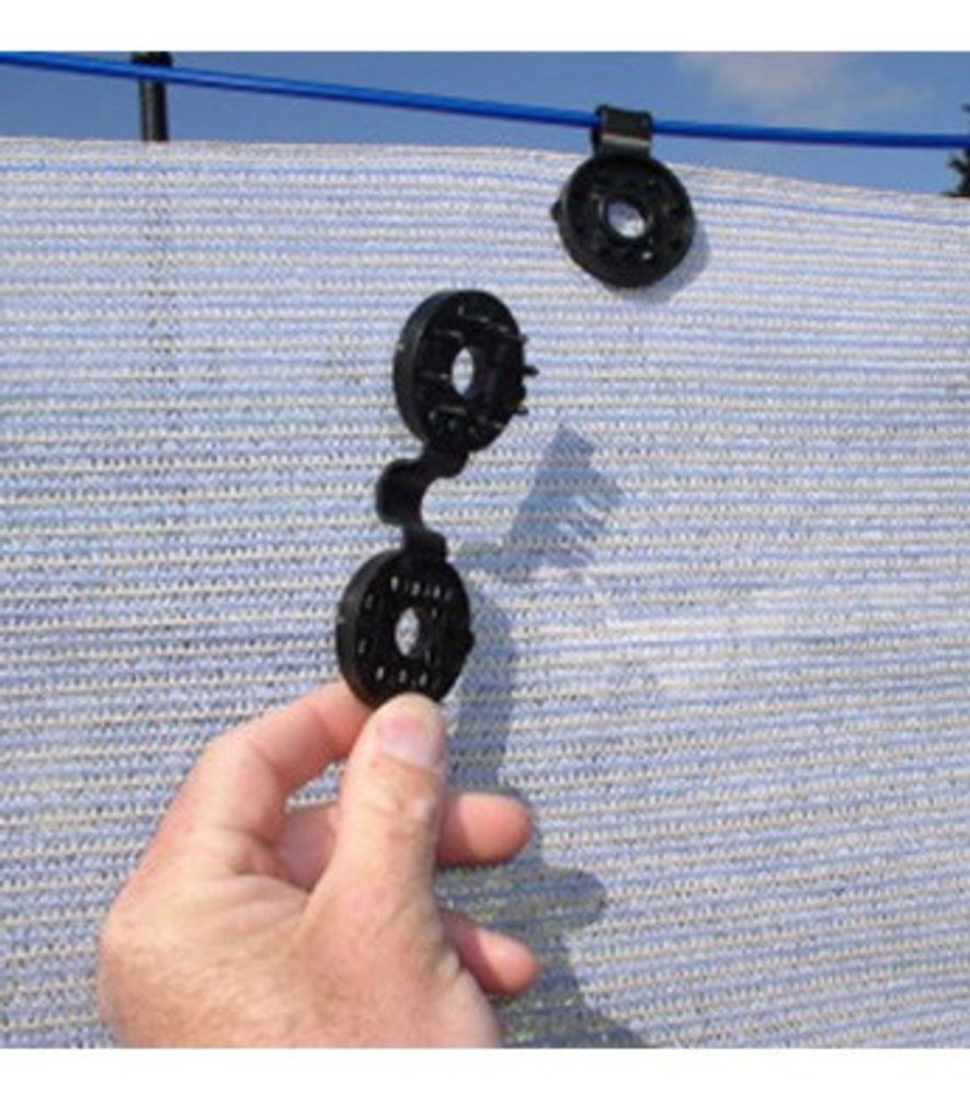 Shade Fabric Clips, Black, 10 pk.