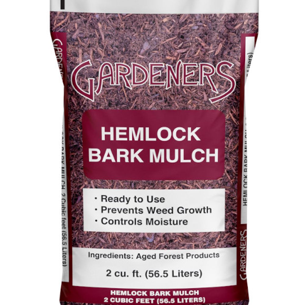 Gardeners, Hemlock Bark Mulch, 2 cu. ft.
