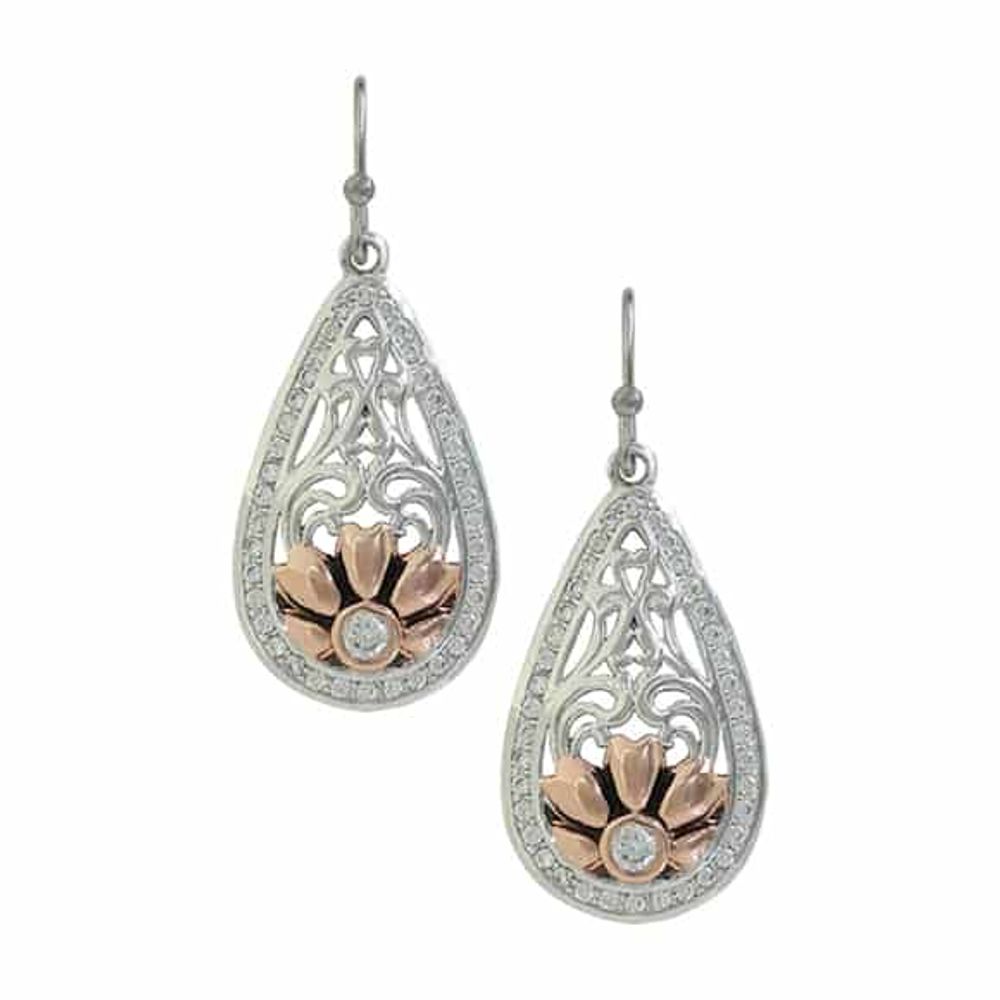 Montana Silversmiths Gates of the Mountains Wildflowers Earrings, ER3941