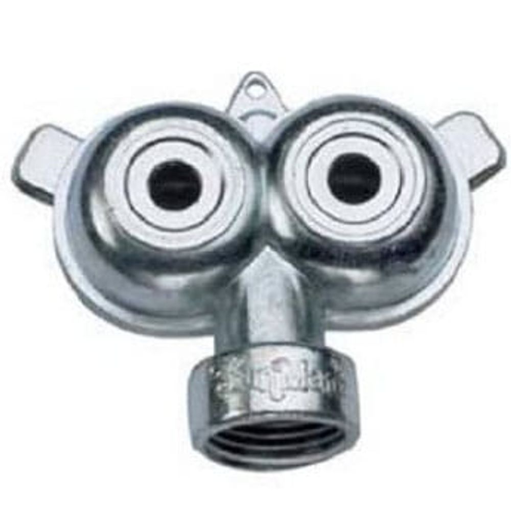 Green Thumb Zinc Twin-Circle Spray Sprinkler