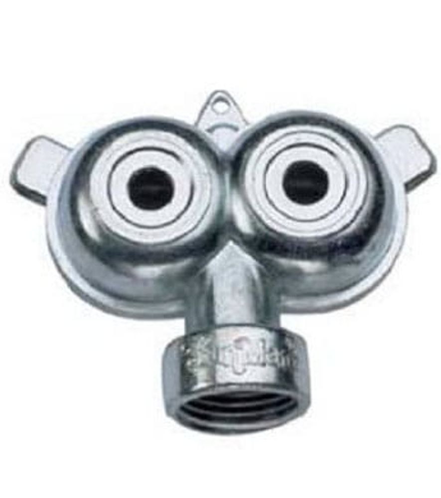 Green Thumb Zinc Twin-Circle Spray Sprinkler